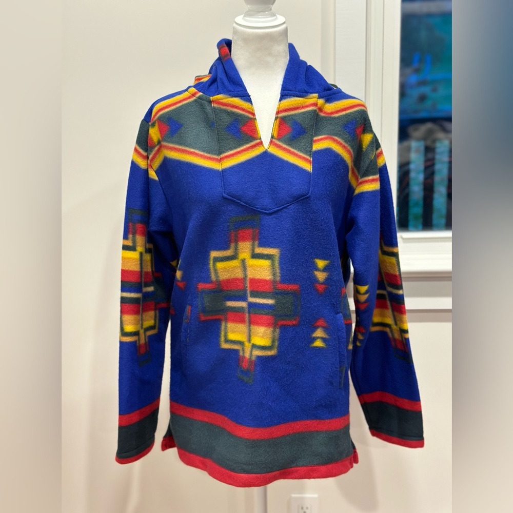 El Paso Saddleblanker Co. Southwest Hooded Fleece Pullover